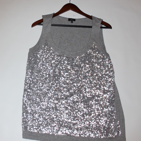Talbots Tops - SOLD Talbots sz 1x plus sequin grey tank
